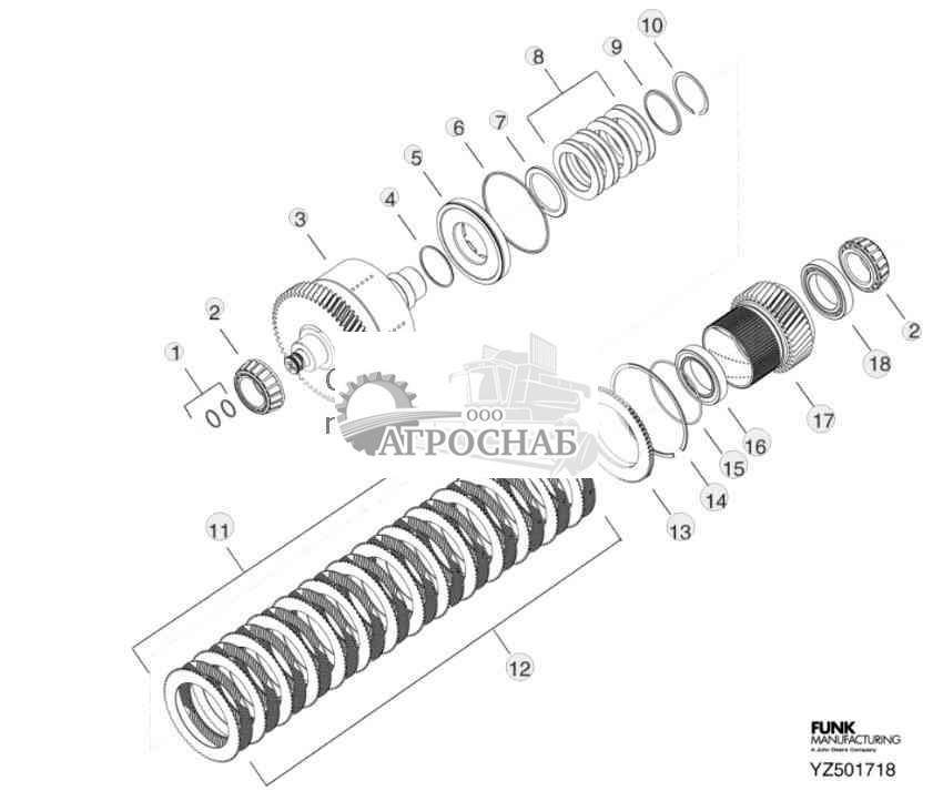 TRANSMISSION FIFTH STAGE ASSEMBLY (CLUTCH L) 